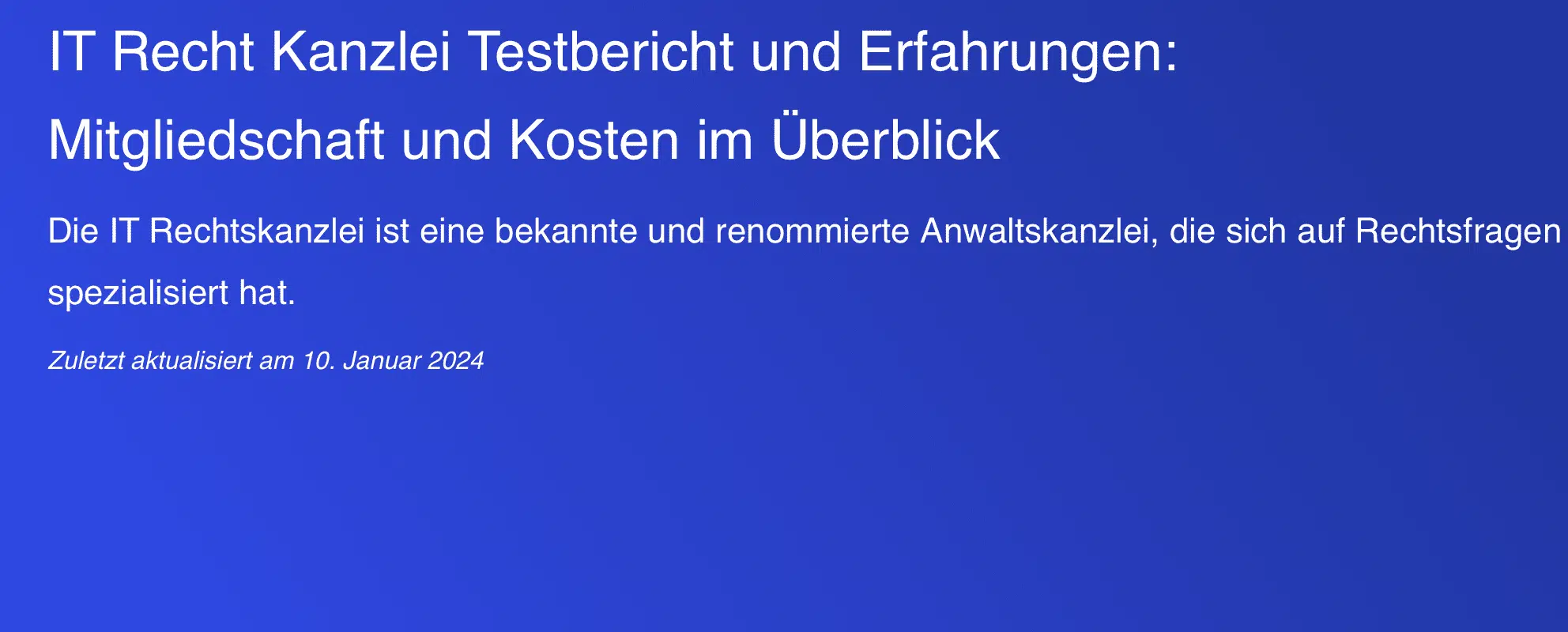 IT-Recht Kanzlei Review